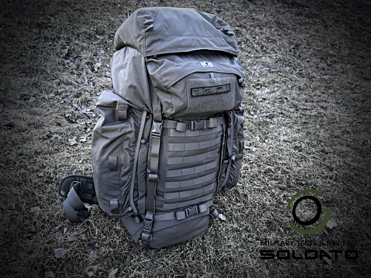 Celkový pohled na batoh Snigel 100l Backpack 2.0